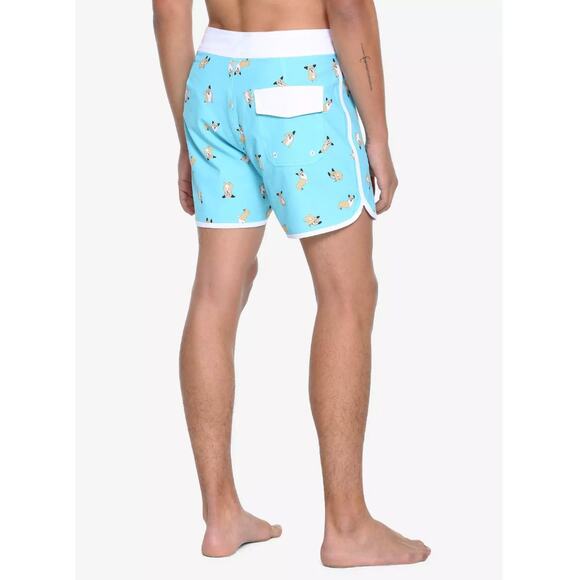 Midnight Hour Hot Topic Corgi Print Swim Trunks Size 36 Men's NWT - Picture 10 of 10